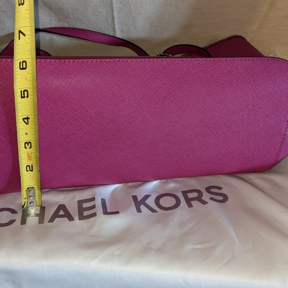 MICHAEL KORSJet Set Leather Travel Tote - Fuchsia - Picture 2 of 4